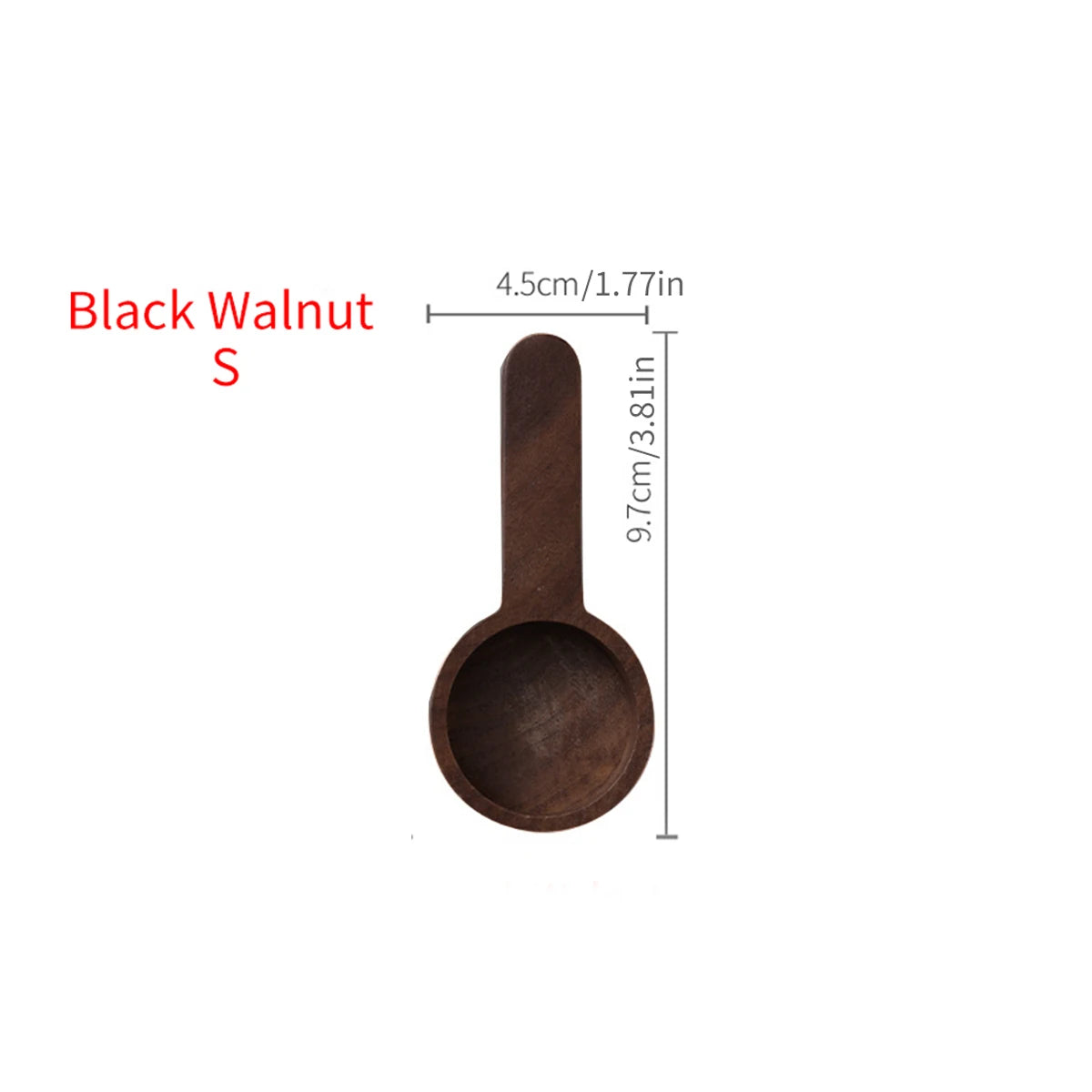 1PC Walnut coffee scoop powder measuring spoon