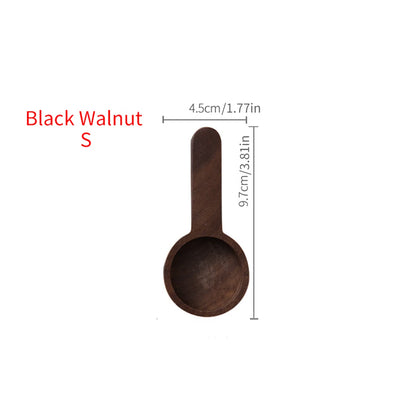 1PC Walnut coffee scoop powder measuring spoon