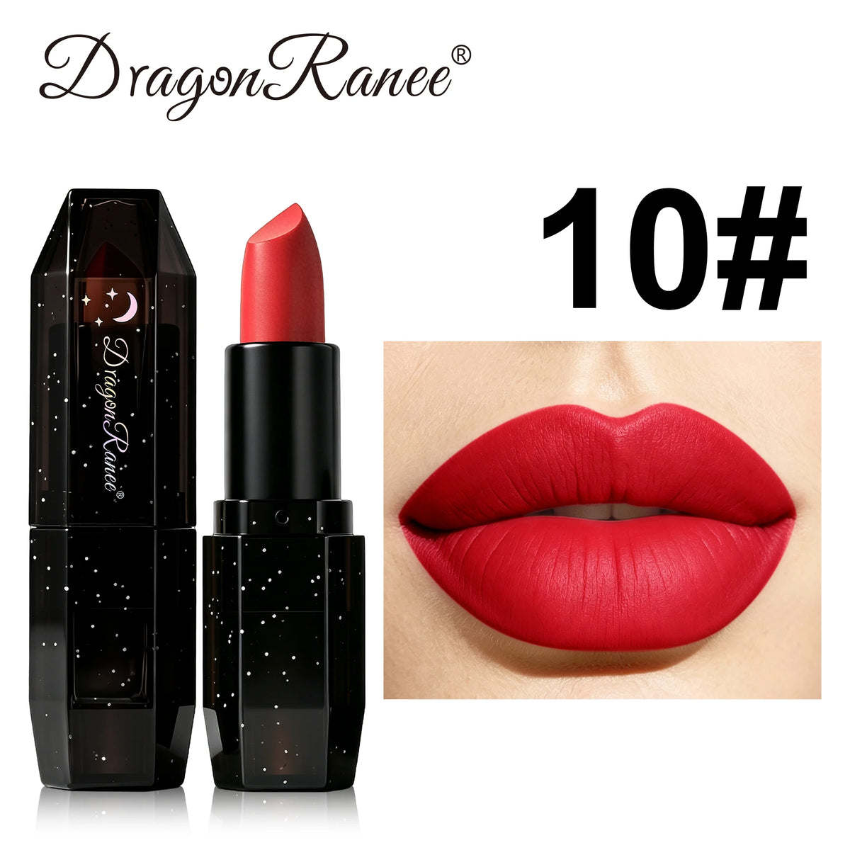 Matte Dark Purple Green Lipstick Waterproof White Black Velvet Lip Stick