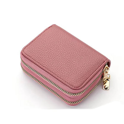 Short Coin Purse With Zipper Wallet