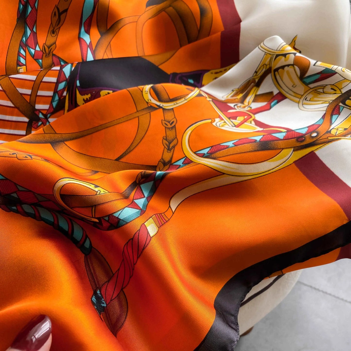 Pañuelos de seda para la cabeza