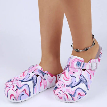 Indoor Slippers Printing Mule Clogs EVA Slippers