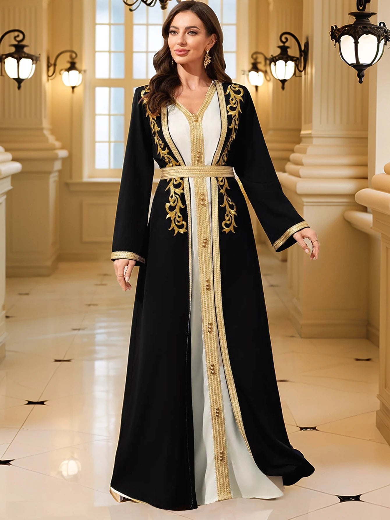 Middle East Robe Moroccan Kaftan Abaya