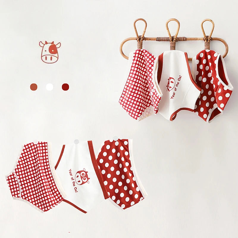 3Pcs/lot Kids 7 Collections Cotton Underwear