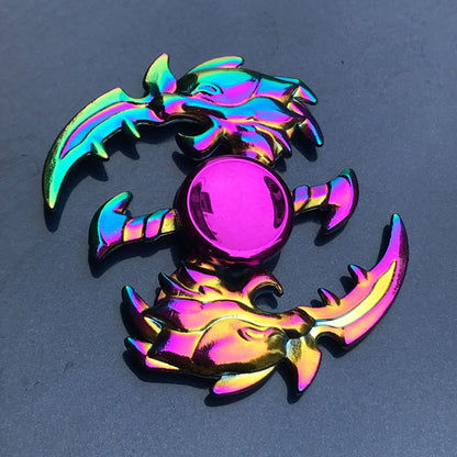 Rainbow Metal Spinner Finger Spinners Stress Anxiety Relief