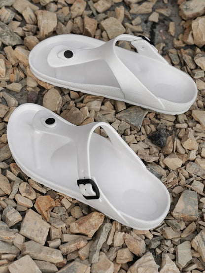 EVA buckle flat heel flip flops Shoes