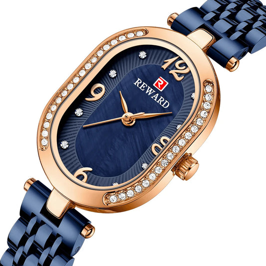 Exquisite Minimalist Luxury Stain Steel Waterproof Quartz Rose Gold Watches