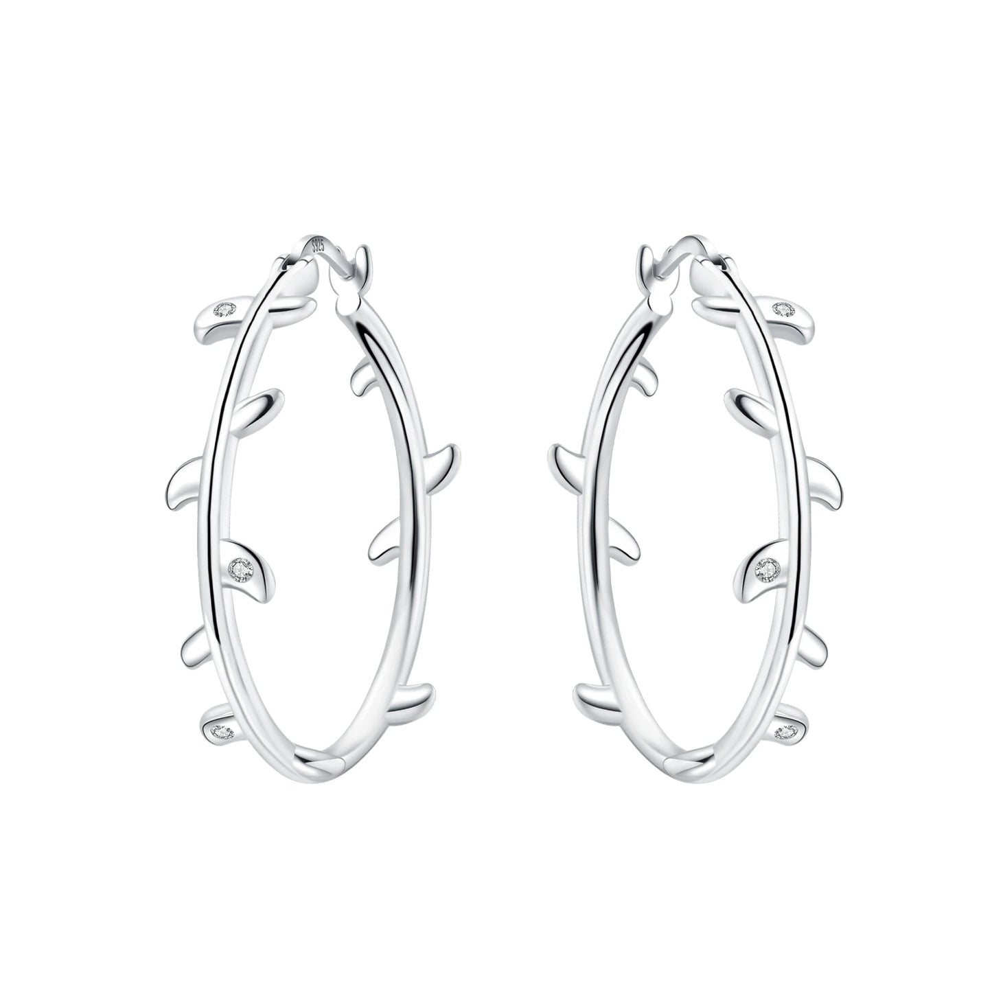 925 Sterling Silver Simple Gold U-shaped Earrings
