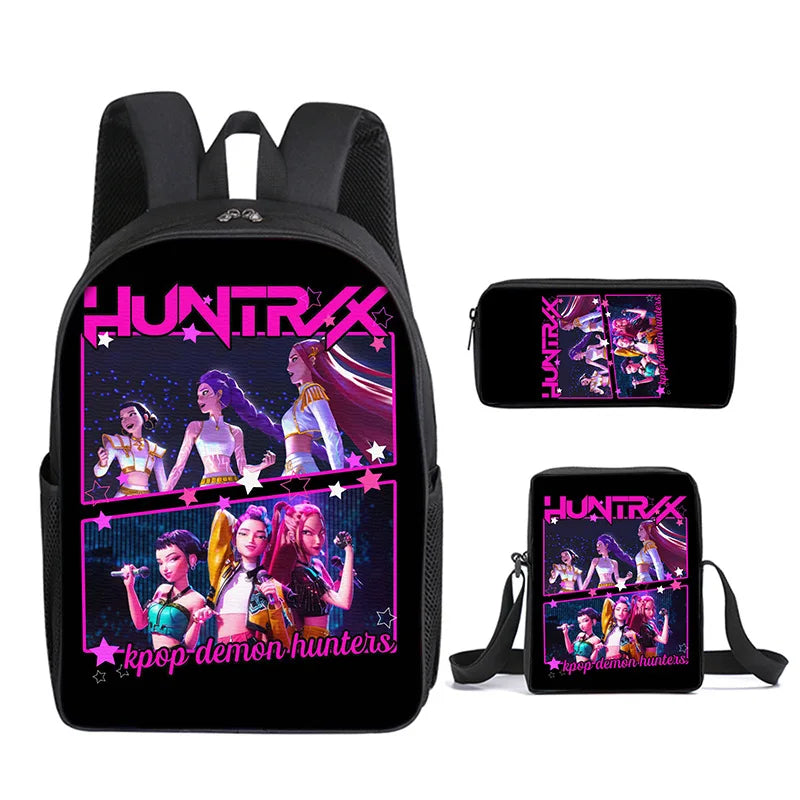 KPop Demon Hunters School Bags for Child Backpack
