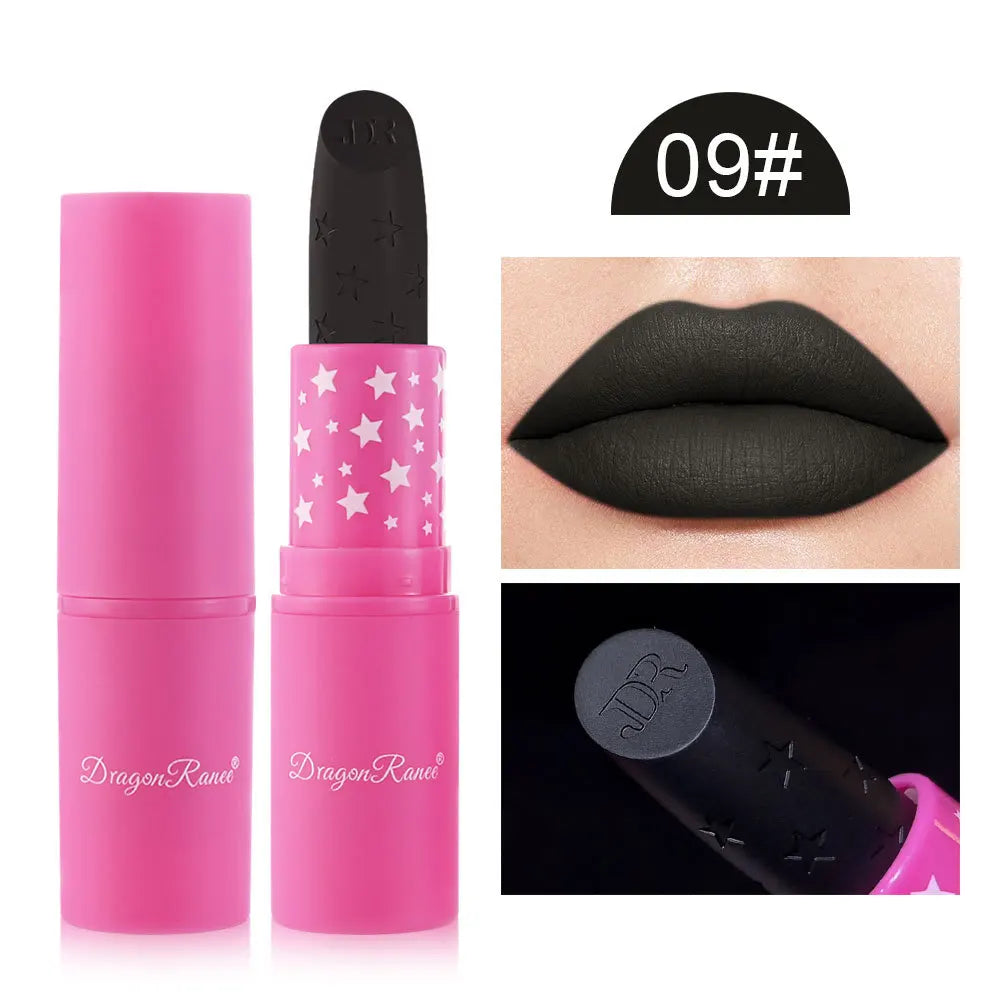 9 Colors Waterproof Rose Red Velvet Matte Lipstick