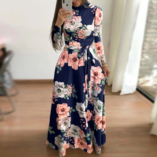 Floral Print  Boho Swing Dress