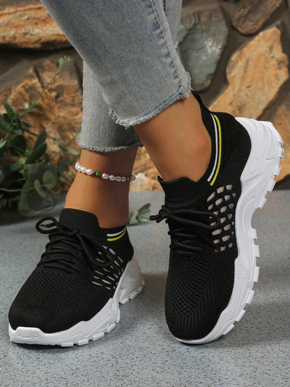 Leopard print lightweight casual sneakers