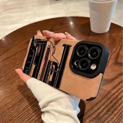 Cool Sports Car Phone Case For iPhone 18 Pro Max Faux Leather Cover