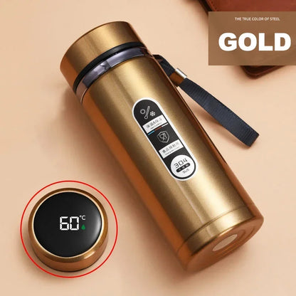 Thermos Stainless Steel Vacuum Bottle with LED Temperature Display
