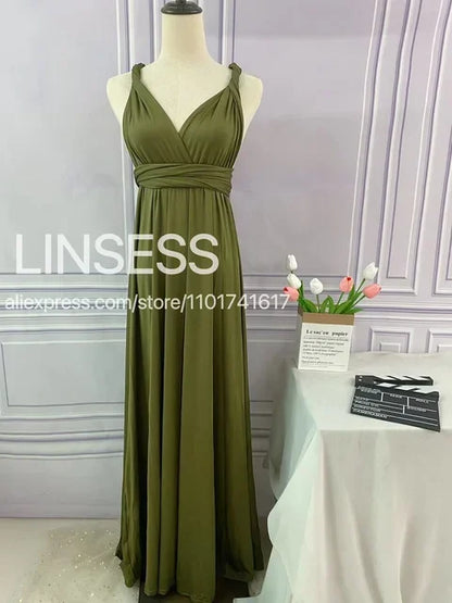 Rust Bridesmaid Dress Infinity Multiway Maxi Bridesmaid Dress