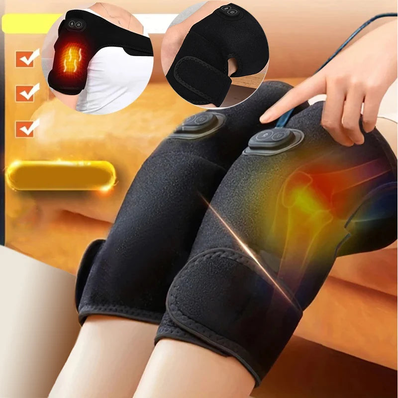 USB Electric Shoulder Brace Heated Knee Massager