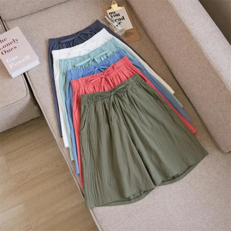 Casual Cotton High Waisted Pants