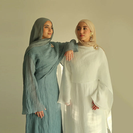 Muslim Cardigan Abaya Set