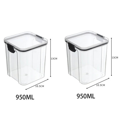 5Pcs Sets Sealed Jar Food Storage Box