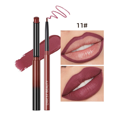2pcs Lipstick Lipliner Matte Nude Lip Liner Pencil Waterproof Set
