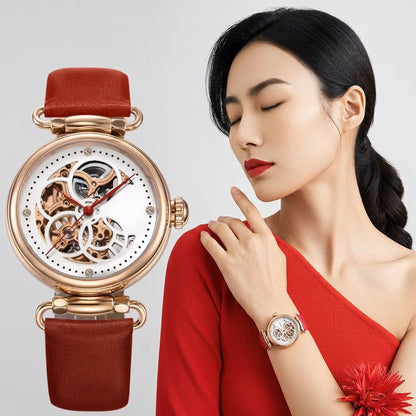 Luxury Dial Hollow Stainless Steel Wristwatch Watches