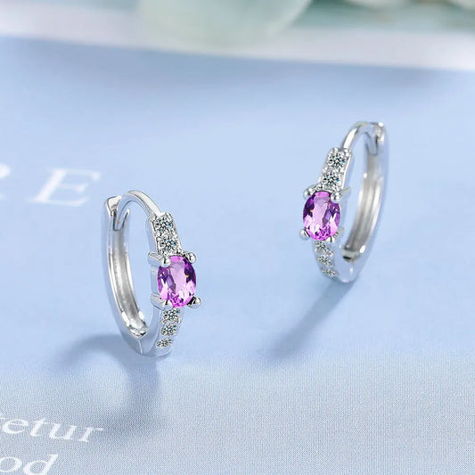 925 Sterling Silver Multiple zircon Earring