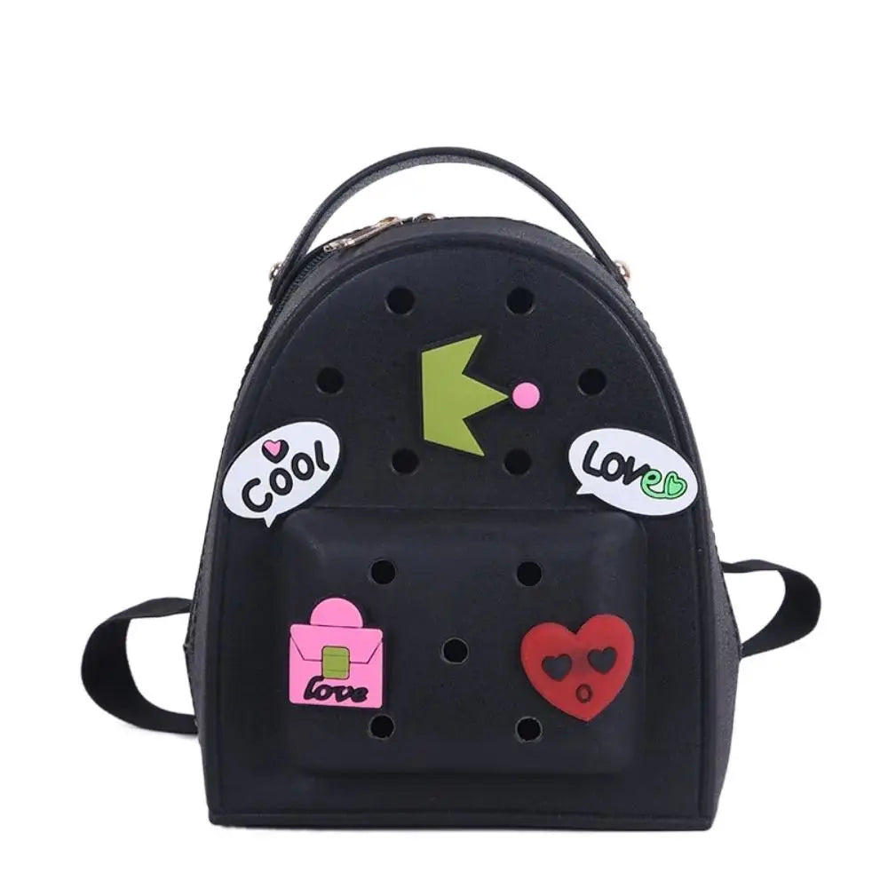 Adjustable Straps Silicone Backpack Waterproof Soft Schoolbags