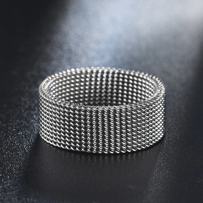 DANA 8mm Wide Titanium Couple Rings