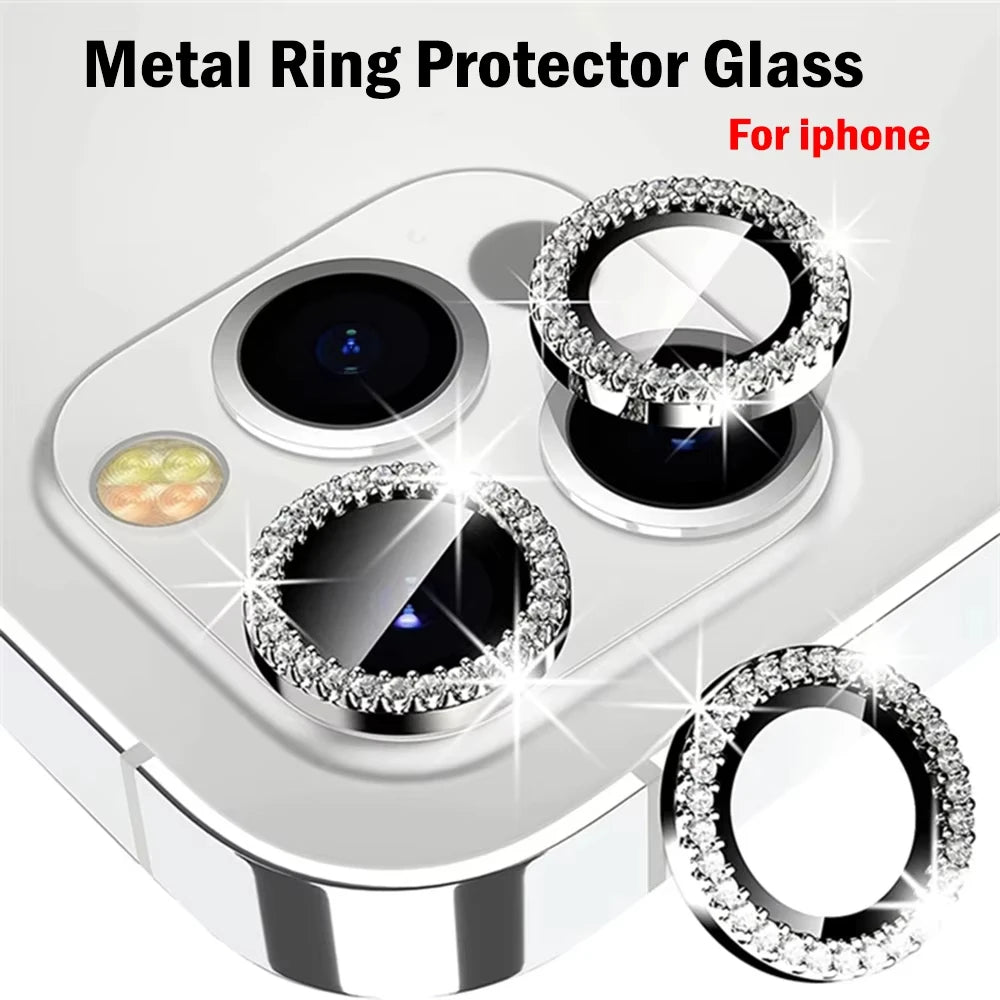 Glitter Diamond Rhinestone Camera Lens Protector for iPhone