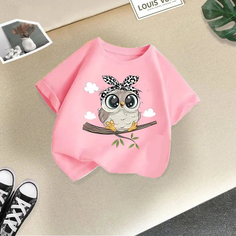 Foreign Animal Print Half Sleeve T-shirt