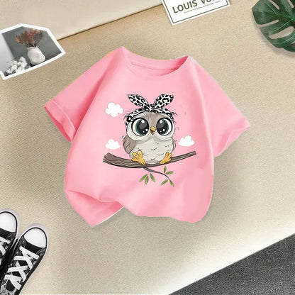 Foreign Animal Print Half Sleeve T-shirt