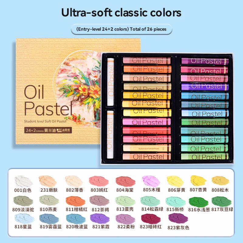 Artist Soft Oil Pastel 24/36/48 Colors Professional Painting Set