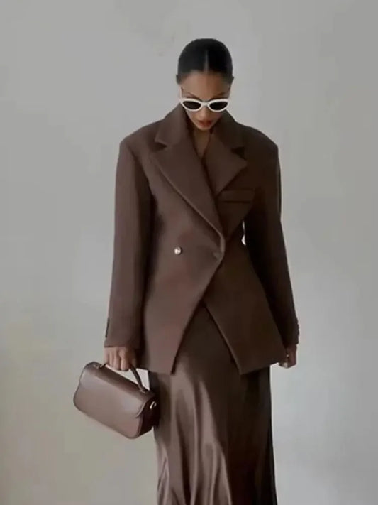 Long Sleeve Slim Short Casual Office Blazer Coats