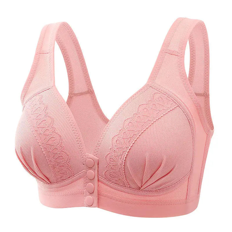 Mom Bra Large Size Front Buttons Bra