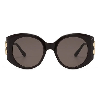 Vintage Oversize Square Hollow Cat Eye Sunglasses