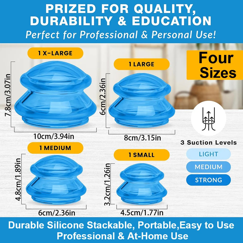 Silicone Cupping Professional Massage Set