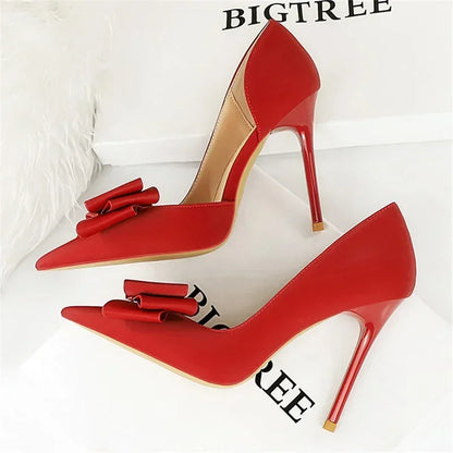 High Heels Silk Satin Shoes