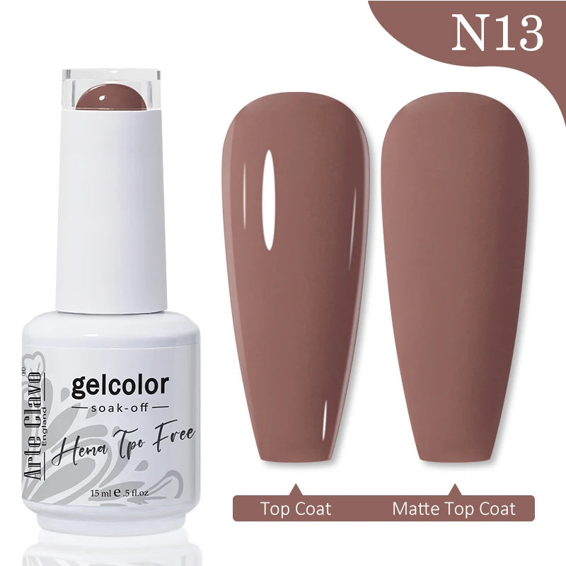 Red Brown Color Gel Nail Polish