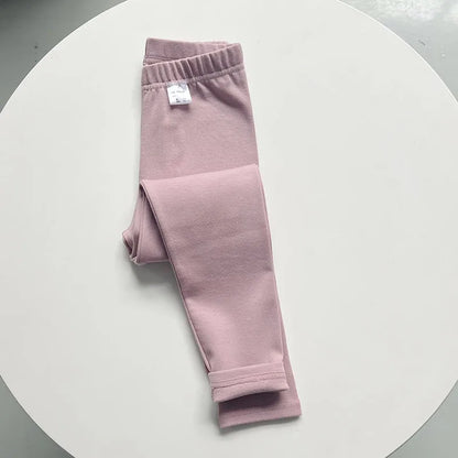 Autumn Winter Thick Cotton Elastic Slim Toddler Tights Baby Leggings