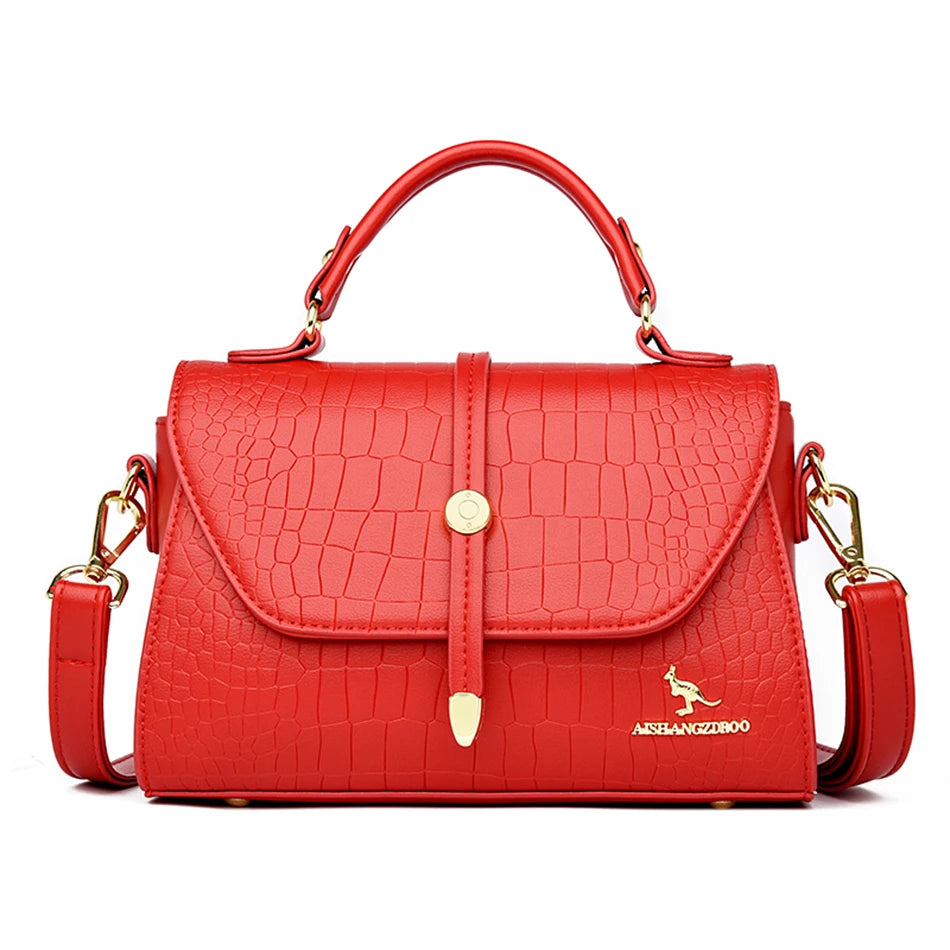 Crocodile Leather Crossbody Shoulder Messenger Sac Luxury Handbags