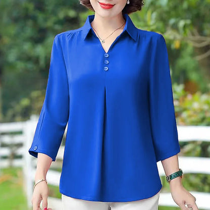 Thin Pullover Half Sleeve Loose Shirt