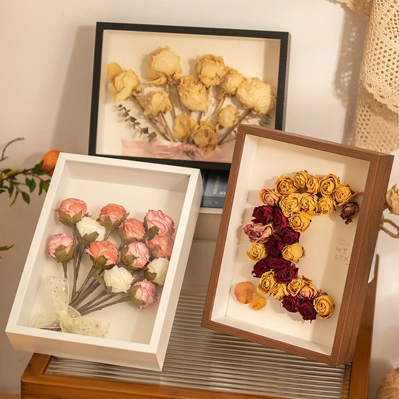 3D Photo Frame Hollow Dried Flower Specimen Holder Handmade