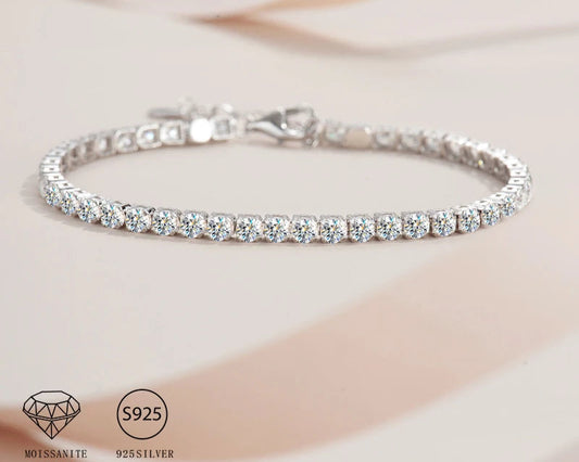 DANA 925 Sterling 4.4 Carat Moissanite Bracelet