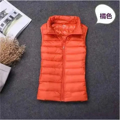 Duck Down Sleeveless Puffer Jacket