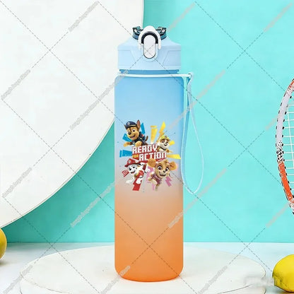 750ML PAW Patrols Gradient Color Water Cup Cartoon Print Drinking Bottle