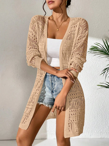 Cardigan with sun shading and loose fitting  sweater
