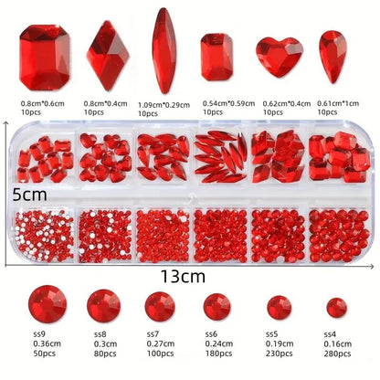2400pcs 2mm AB Jelly Rhinestones Set