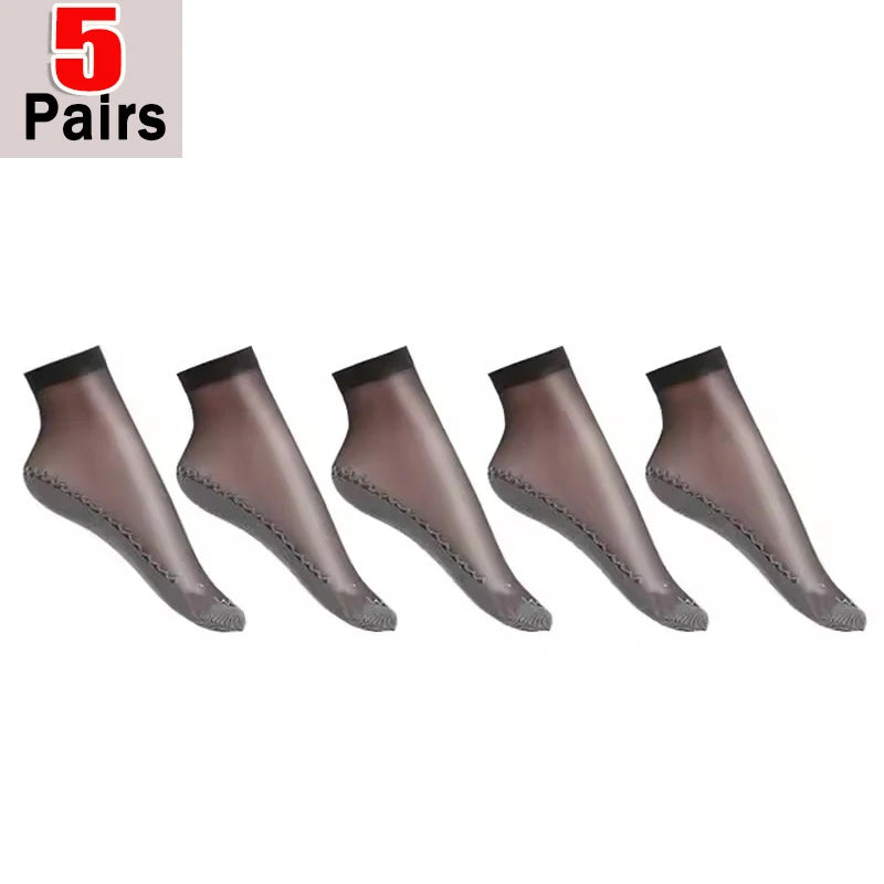 1/5/10pairs Lace Ultrathin Silk Socks