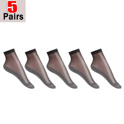 1/5/10pairs Lace Ultrathin Silk Socks