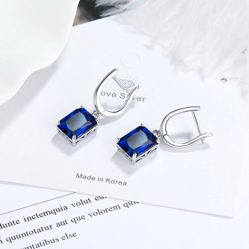 925 Sterling Silver Multiple zircon Earring
